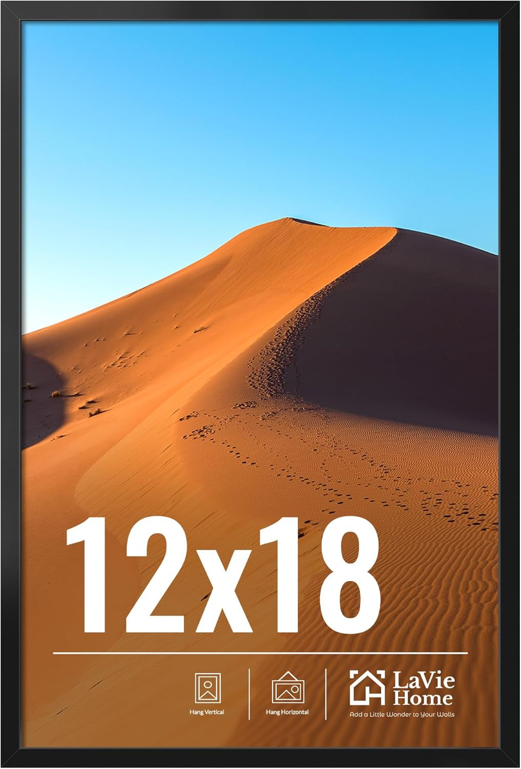 11x14 Black Picture Frame – Wall Display Classic Collection