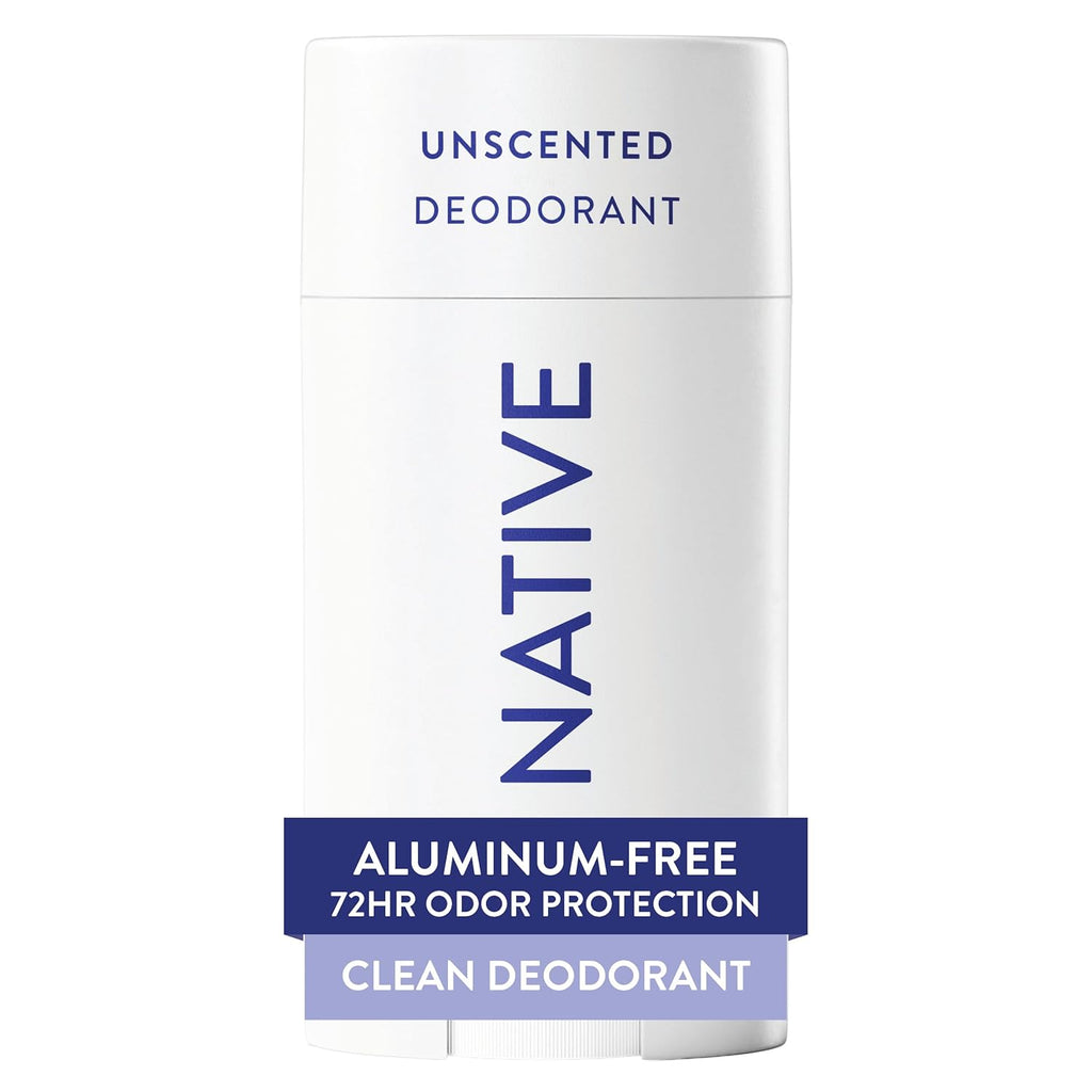 Deodorant Contains Naturally Derived Ingredients, 72 Hour Odor Control, Deodorant for Women and Men, Aluminum Free, Unscented 2.65Oz