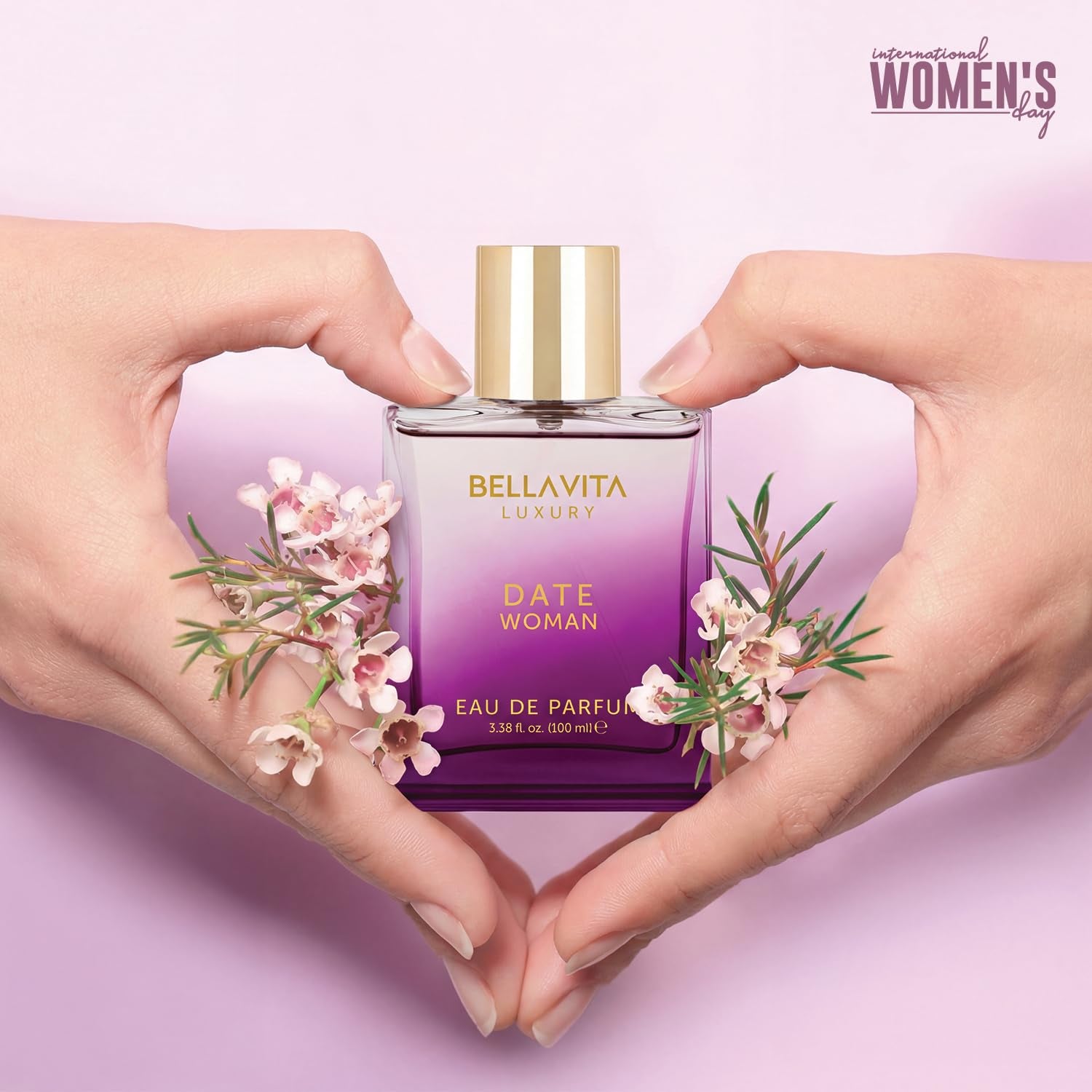 Luxury DATE Eau De Parfum | 100 Ml (3.4 Fl.Oz.) | Perfume for Women | Floral, Pink Pepper, Jasmine, and Moss Notes | Long Lasting Women'S Fragrance