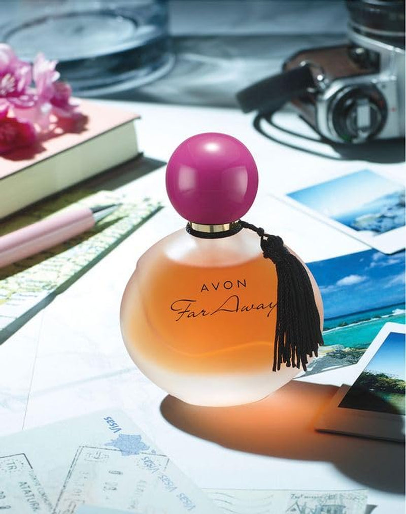 Far Away Eau De Parfum Spray for Women 1.7 Fl Oz, Signature Floral Amber Scent