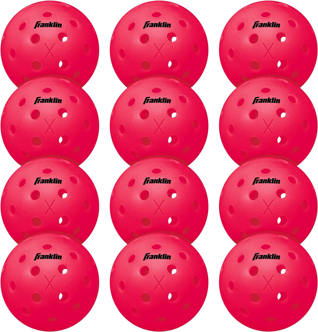 Franklin Sports X-40 Outdoor Pickleballs - Official Ball of USA Pickleball, APP Tour + US Open - Regulation Size