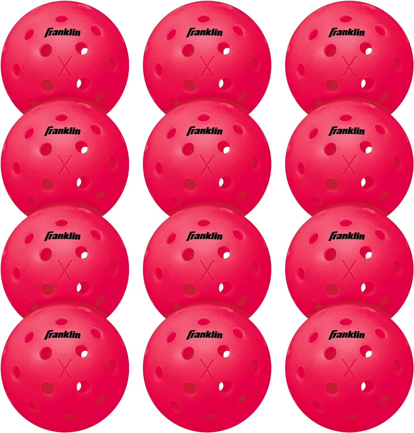 Franklin Sports X-40 Outdoor Pickleballs - Official Ball of USA Pickleball, APP Tour + US Open - Regulation Size