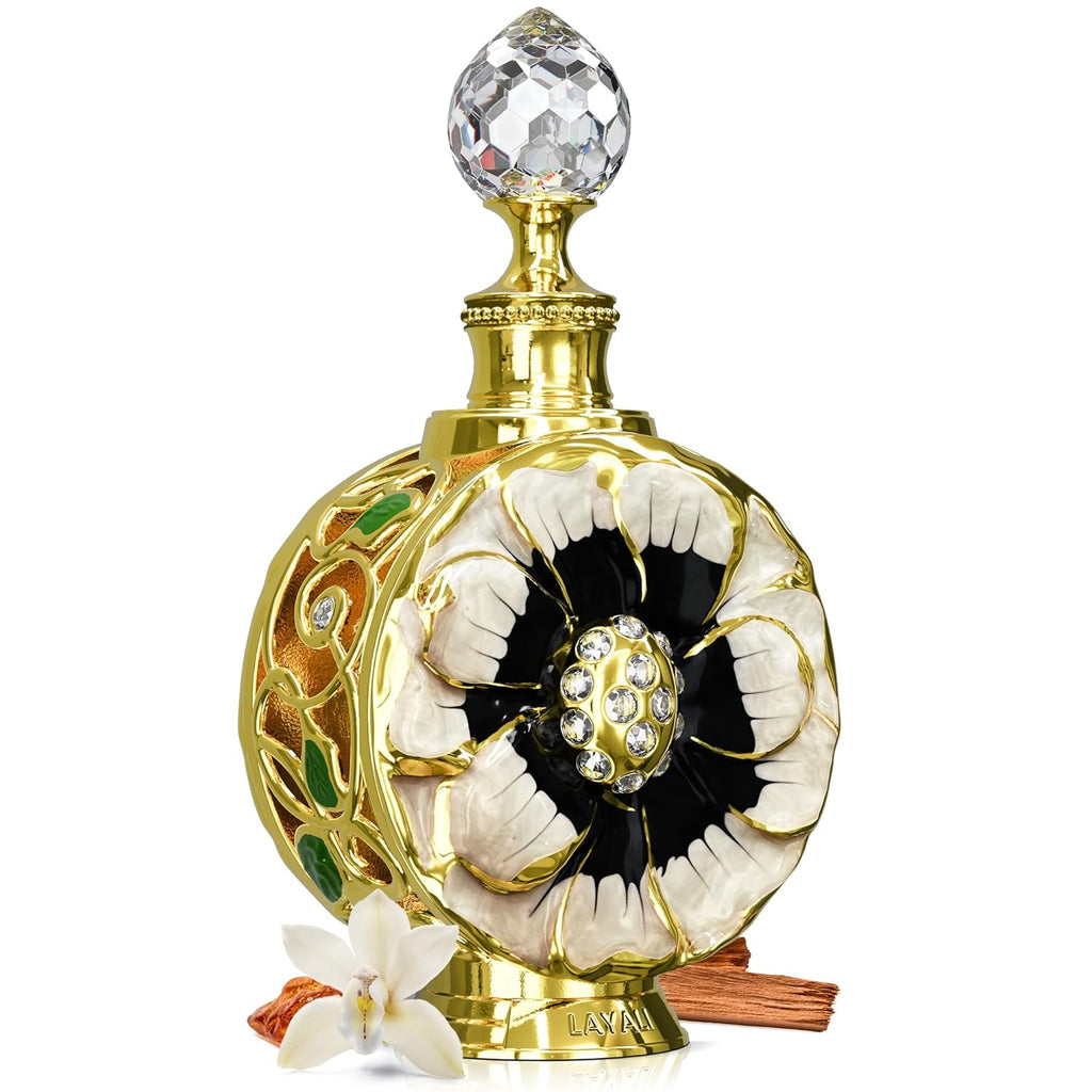 Layali Rouge - Luxury Products from Dubai - Long Lasting Personal Perfume Oil Fragrance - a Seductive Signature Aroma - 0.5 Oz