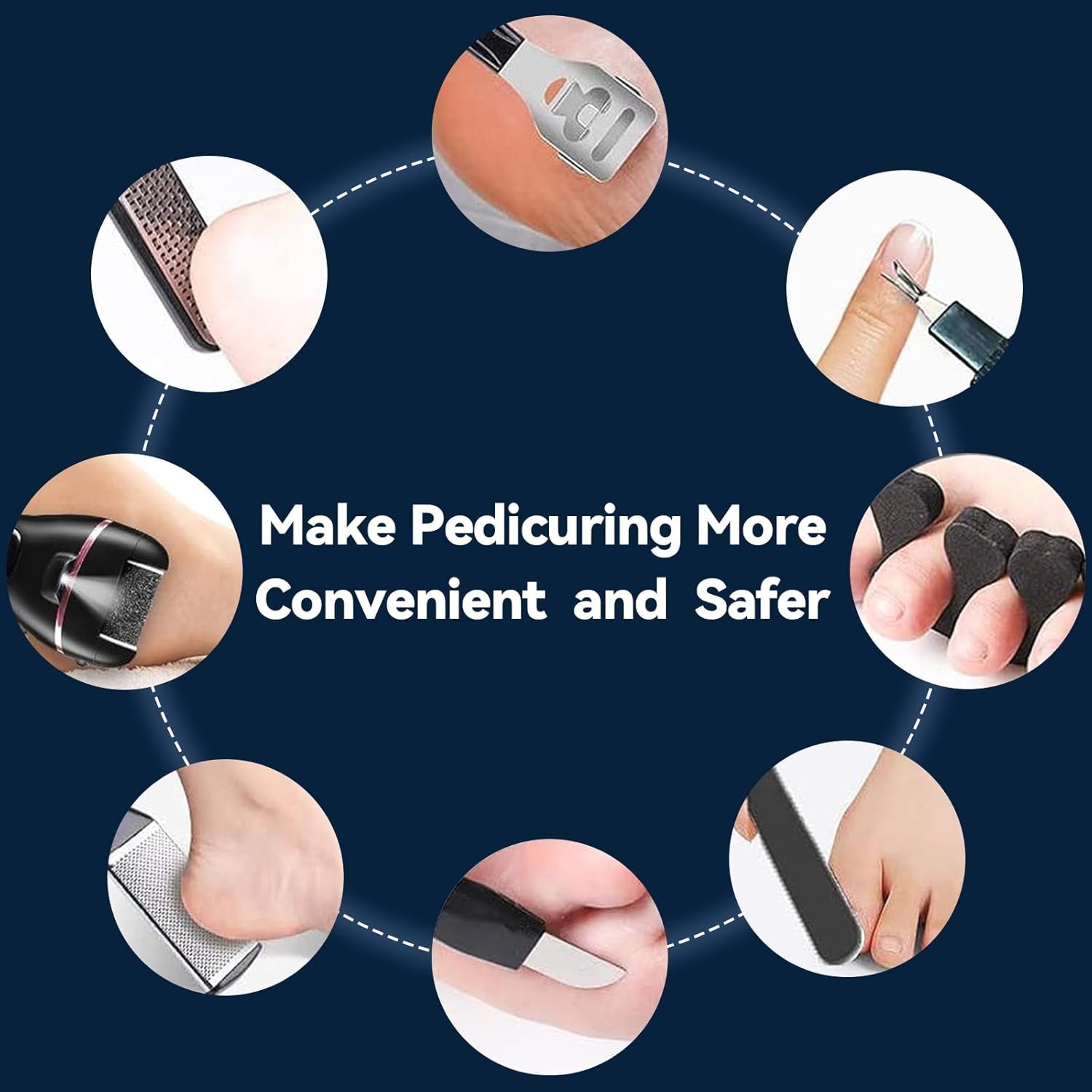 Electric Callus Remover for Feet with Rechargeable Waterproof 17 in 1 Professional Pedicure Kit with 3 Roller Heads 2 Speed,Foot File, Foot Care Tools Perfect for Dead Hard Cracked Dry Skin
