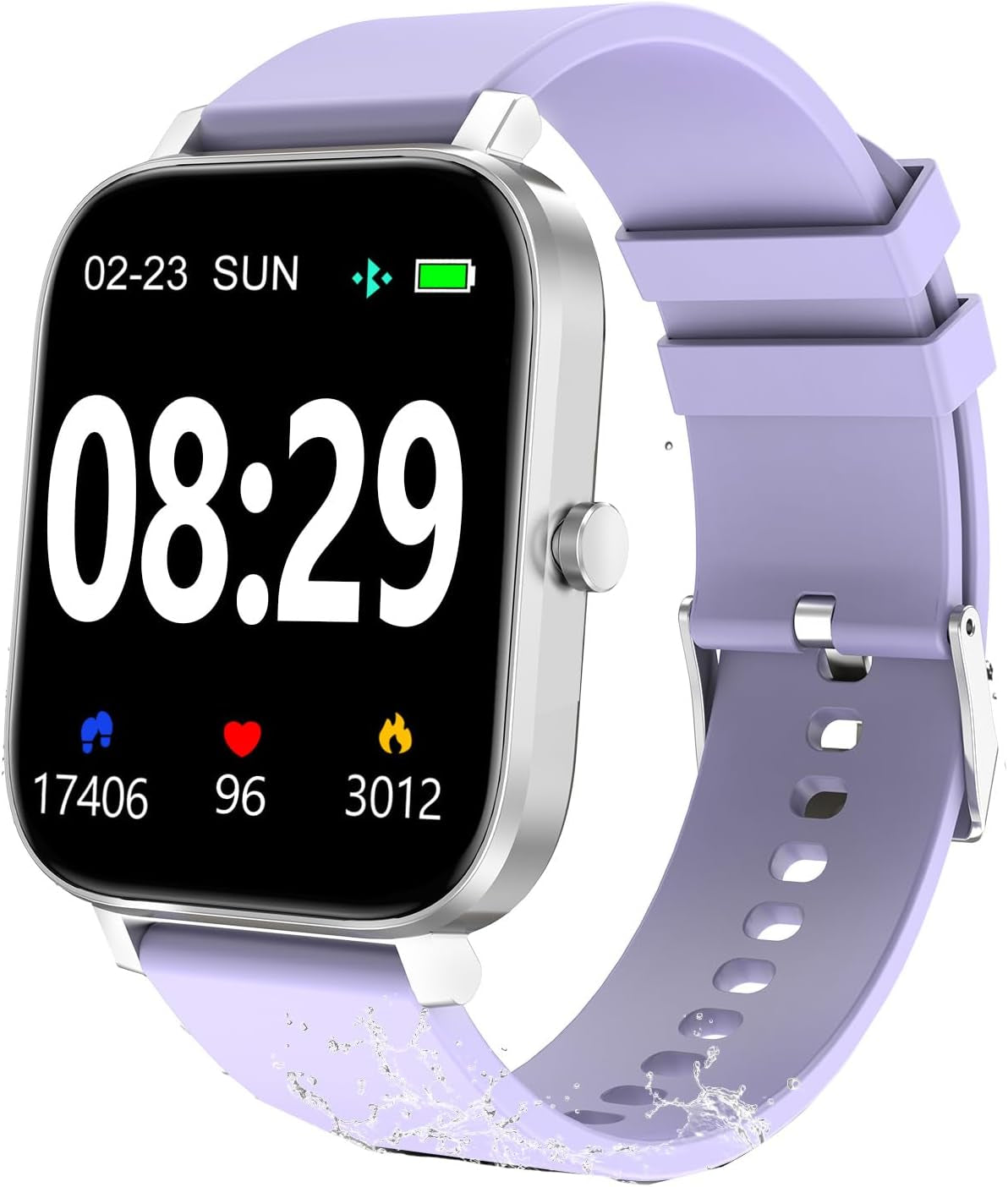 Smart Watch for Men Women Smartwatch 1.83" for Iphone Samsung Android Phone Compatible, Fitness Tracker Watch with Pedometer, Heart Rate/Sleep Monitor, Blood Oxygen, IP68 Waterproof