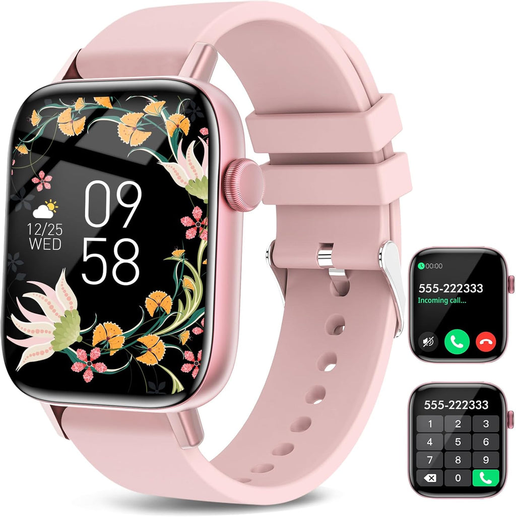 Smart Watch for Android Iphone, 1.9" Fitness Tracker with (Answer/Make Calls) IP 67 Waterproof Sport Digital Watches, Blood Pressure Heart Rate Monitor Step Counter Sleep Tracker