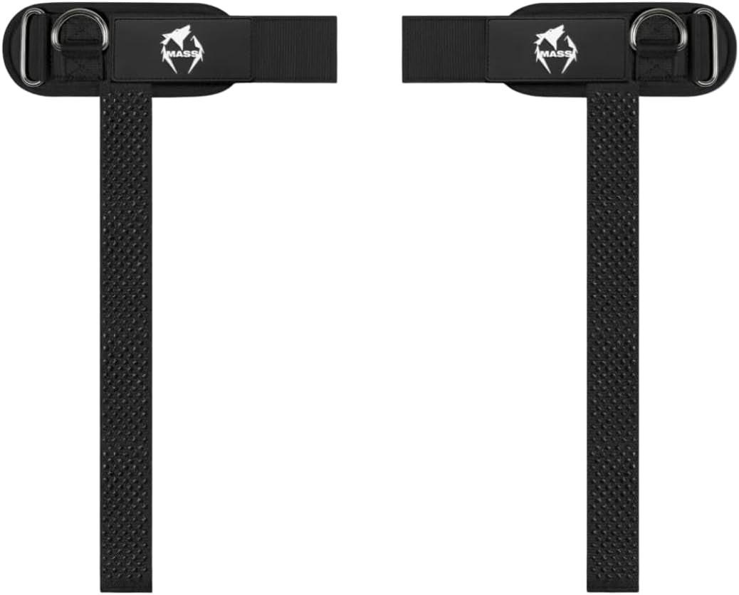 Weight Lifting Straps with Cuffed D Ring, Wrist Support for Men, Heavy Duty Thick Comfortable Lifting Straps, Secure Fit, Enhanced Grip, Straps for Weightlifting & Gym Training, Black