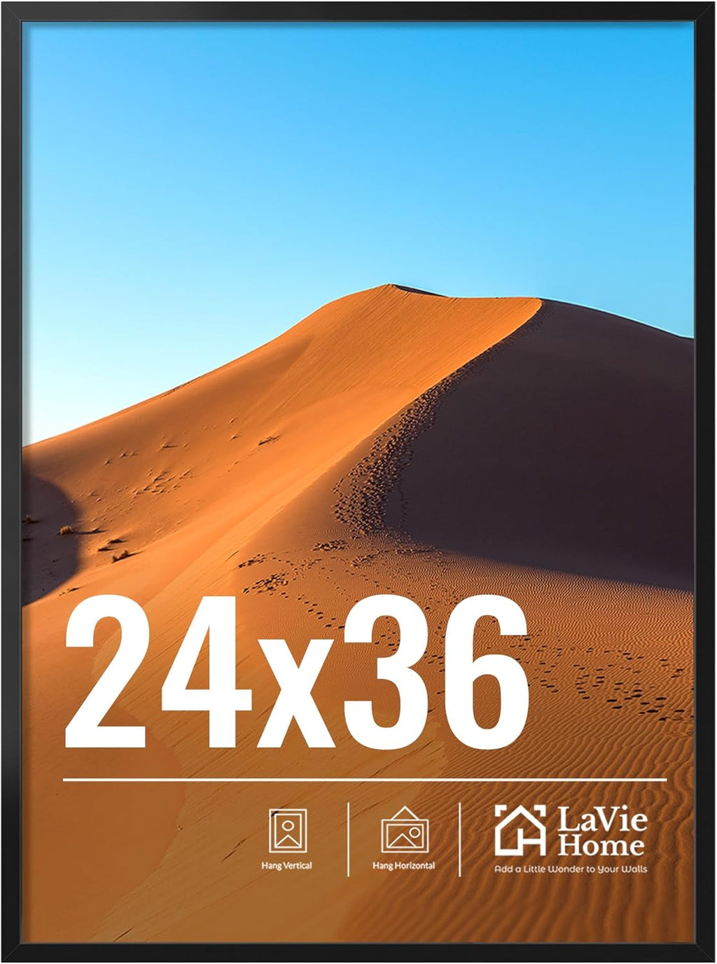 11x14 Black Picture Frame – Wall Display Classic Collection