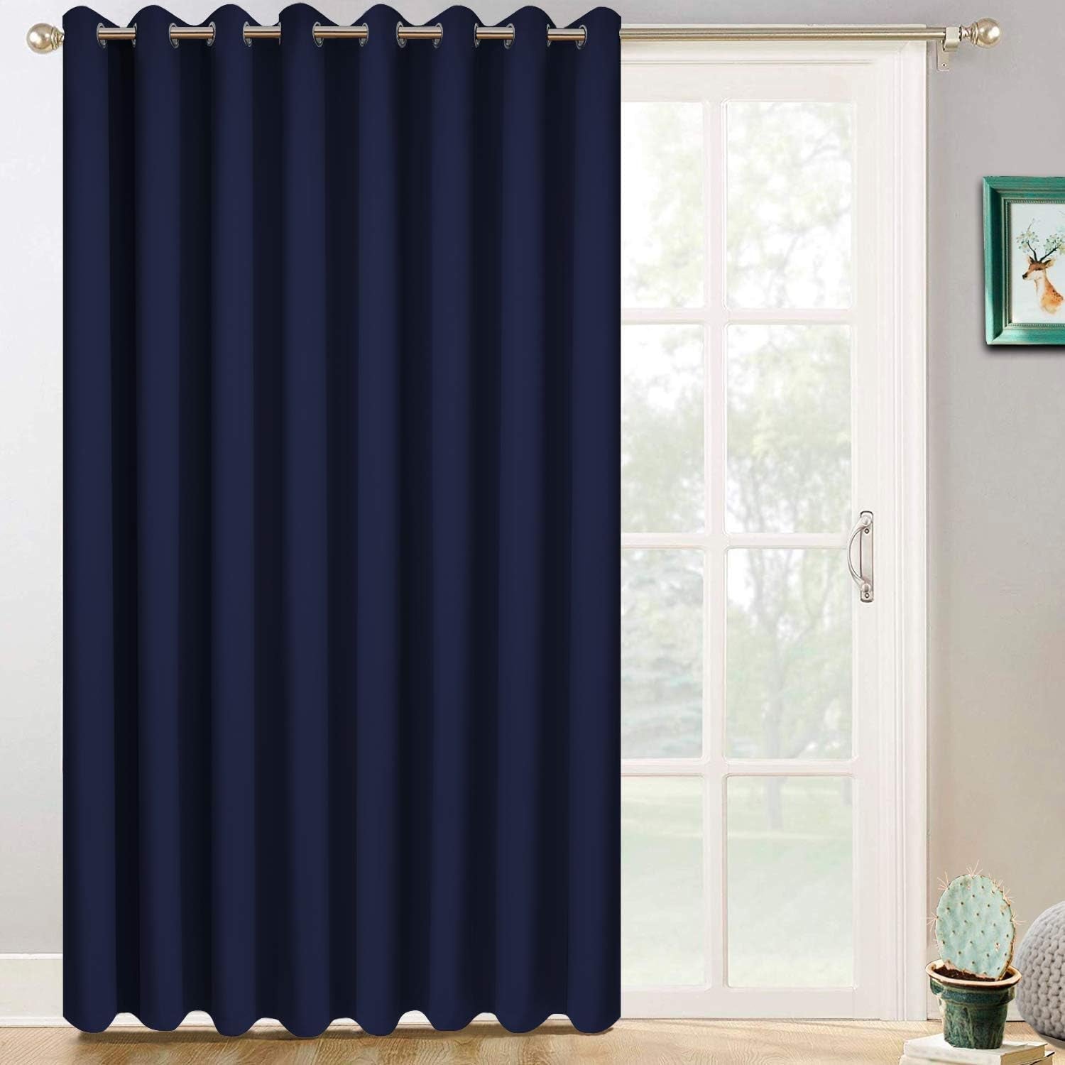 Room Darkening Gray Blackout Curtains 84 Inch Long Light Blocking Thermal Insulated Window Treatment Grommet Drapes for Bedroom Living Room, 52W X 84L, Grey Curtains, 2 Panels