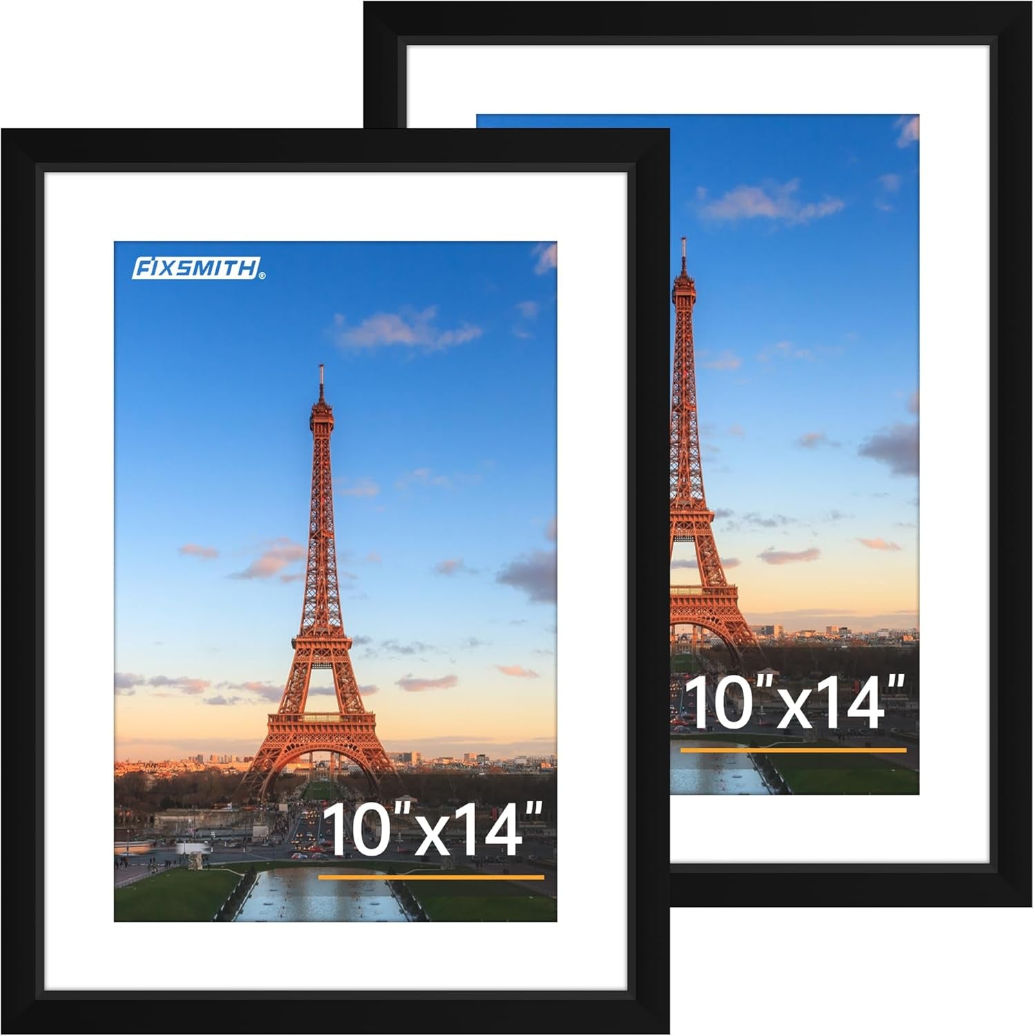 8x10 Picture Frames Set of 2 – Black Wall or Tabletop Display
