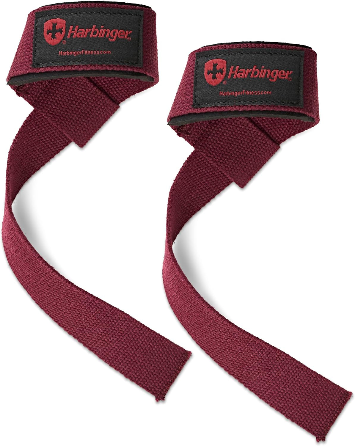 Padded Cotton Lifting Straps with Neotek Cushioned Wrist, 21.5 Inch Length, 1.5 Inch Width, Pair, Weightlifting Wrist Straps for Deadlifts and Strength Training