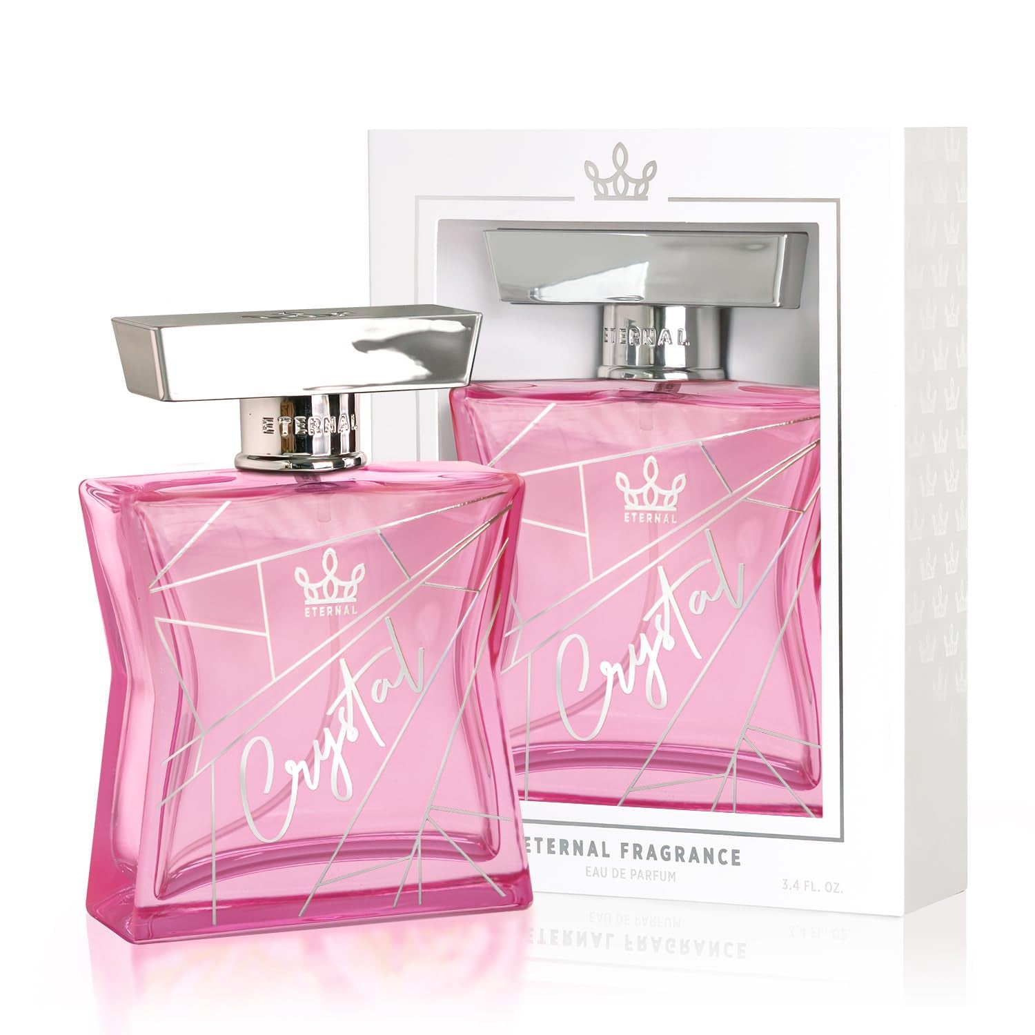 Eternal Crystal - Inspired by Bright Crystal - 3.4 Oz (100Ml) - Eau De Parfum - Long-Lasting - Vegan - Clean Ingredients - Perfume Spray for Women - 2000 Sprays per Bottle