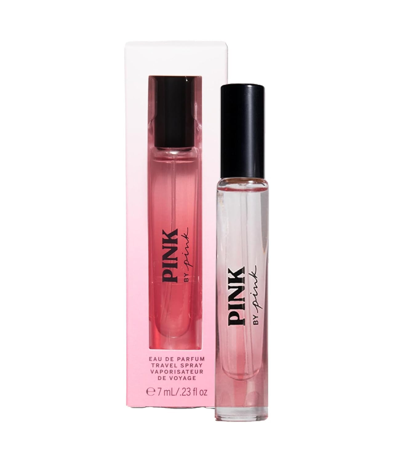 Pink Eau De Parfum Travel Spray, Notes of Apple, Jasmine & Cedarwood, Mini Perfumes for Women (0.23 Oz)