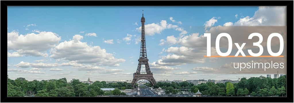 8.5x11 Black Picture Frame – Wall Hanging Display with Mat