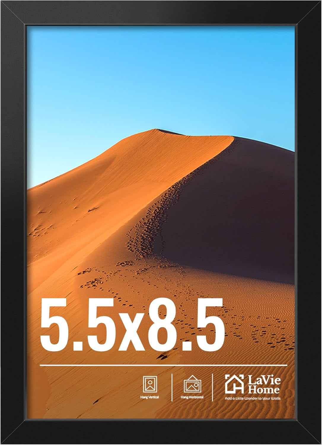 11x14 Black Picture Frame – Wall Display Classic Collection