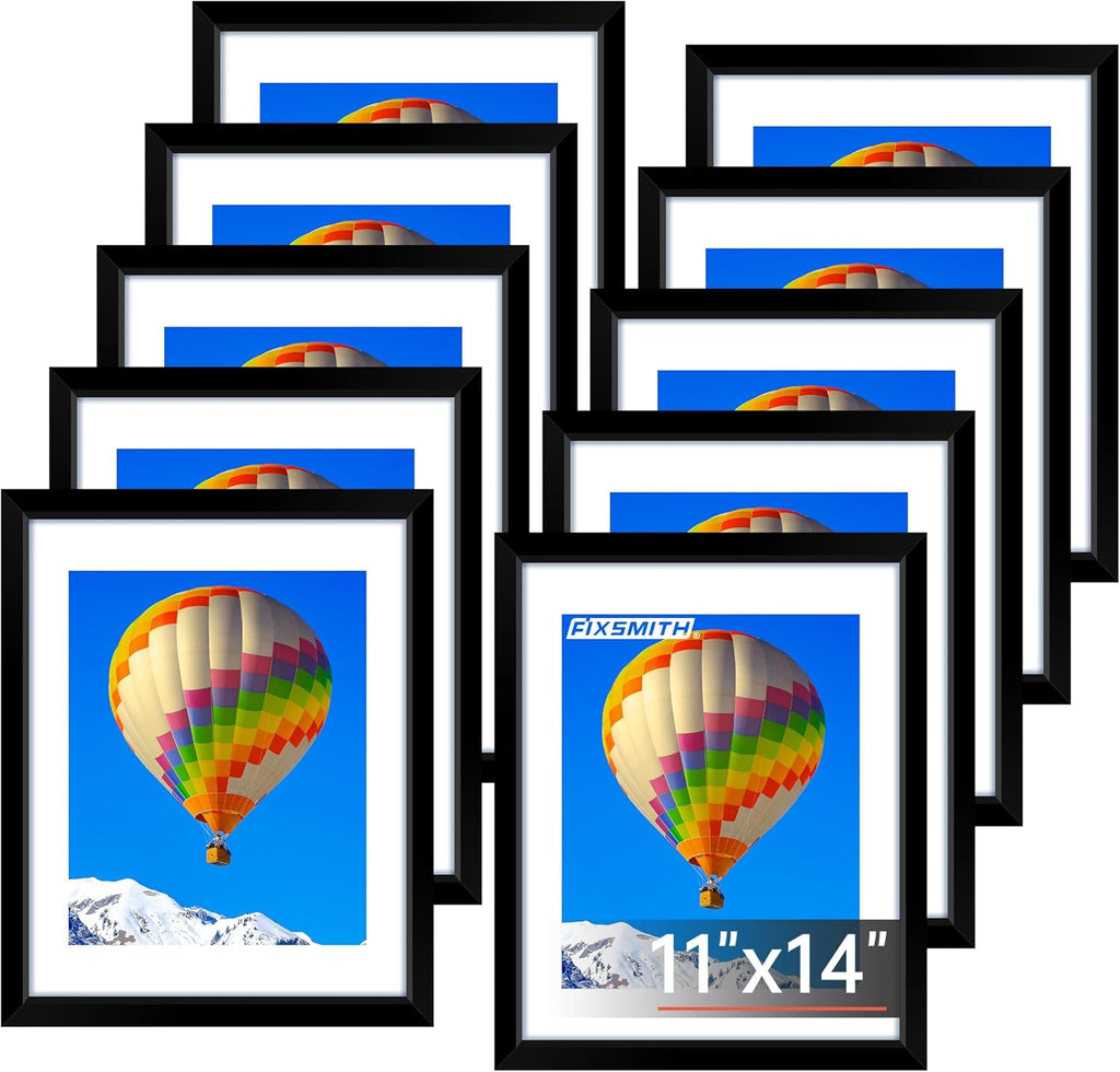 8x10 Picture Frames Set of 2 – Black Wall or Tabletop Display
