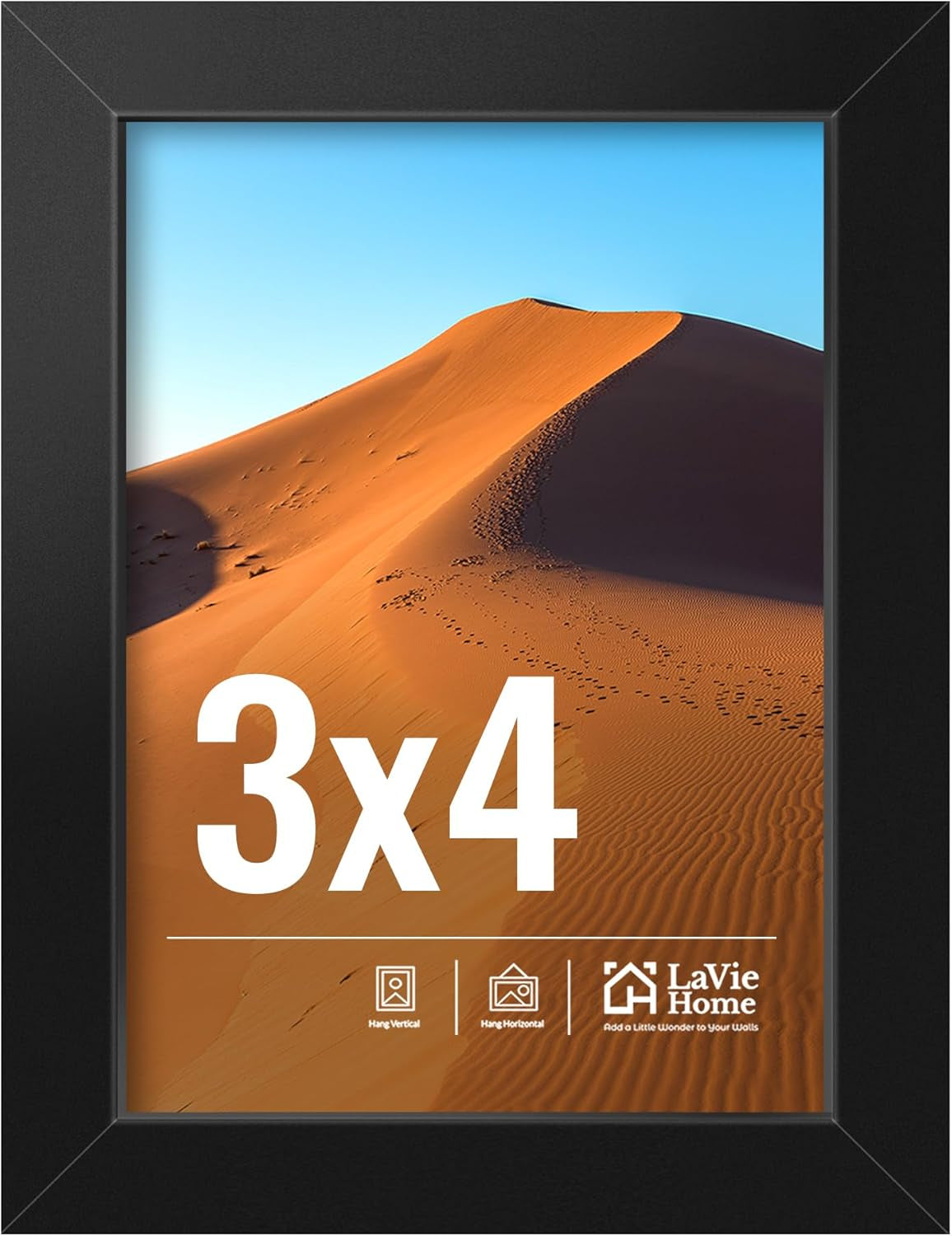 11x14 Black Picture Frame – Wall Display Classic Collection