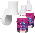Plug in Air Freshener Starter Set – Swivel Plug Fragrance Oil Diffusers & 2 Long Lasting Scent Refills - Girlfriend Night Scent