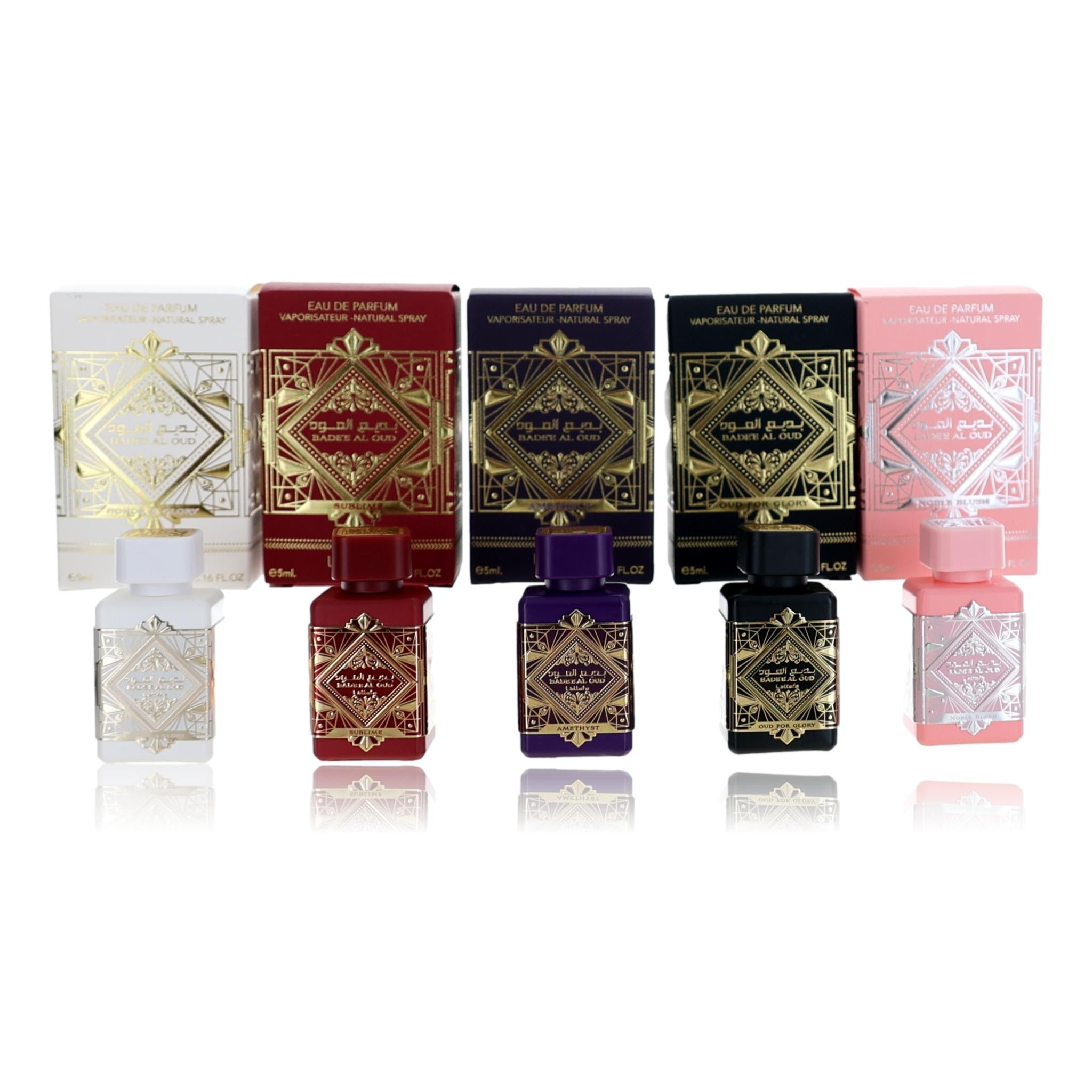 Colección Bade'e Al Oud de Lattafa, Estuche de Regalo de 5 Piezas Unisex