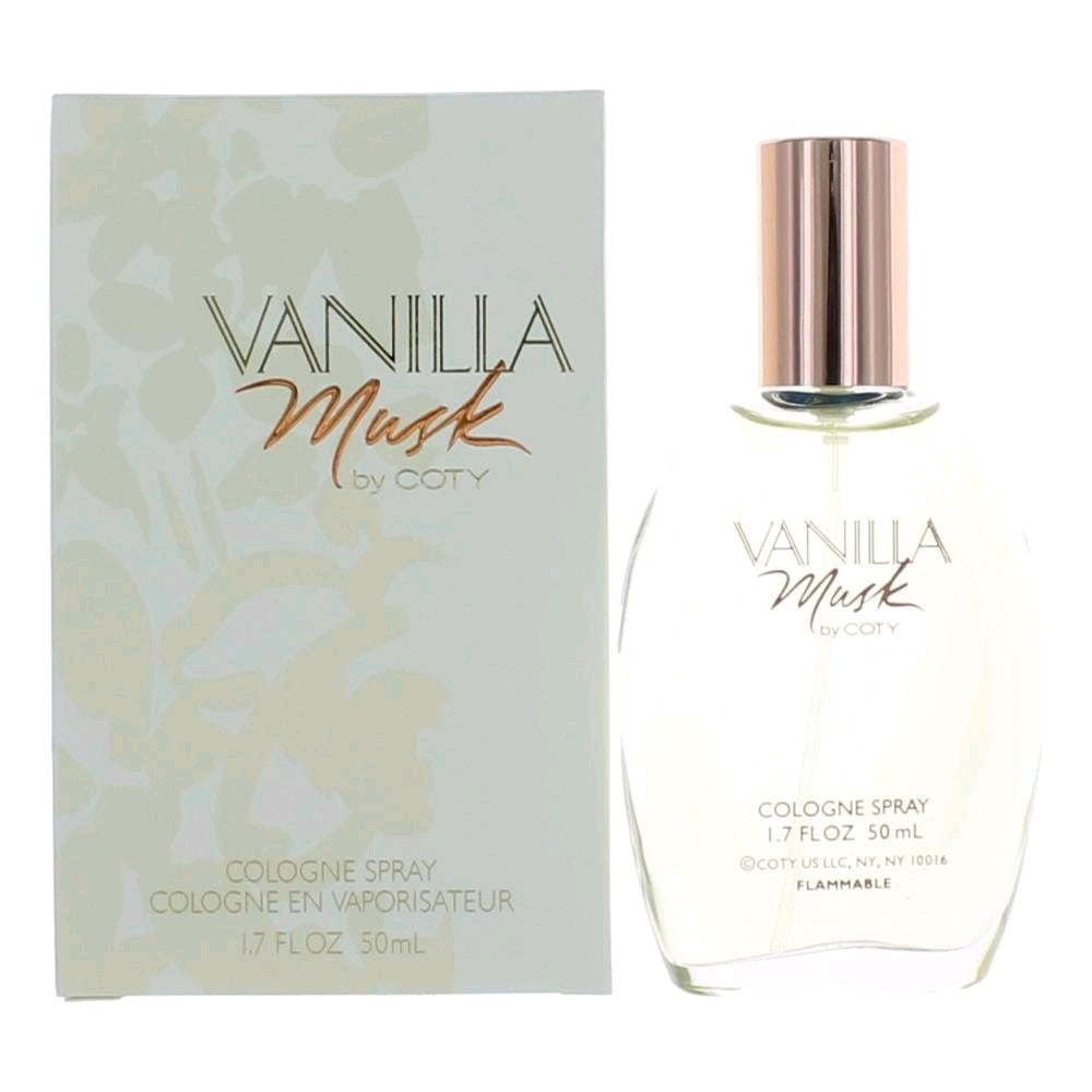 Vanilla Musk de Coty, espray de colonia de 1.7 oz para mujer