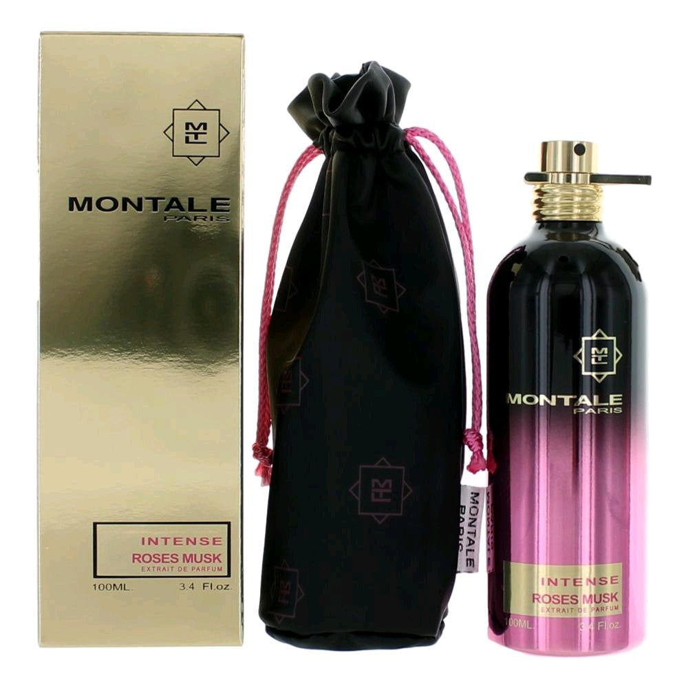 Montale Intense Roses Musk de Montale, Perfume en Spray Extrait De Parfum de 3.4oz para mujer
