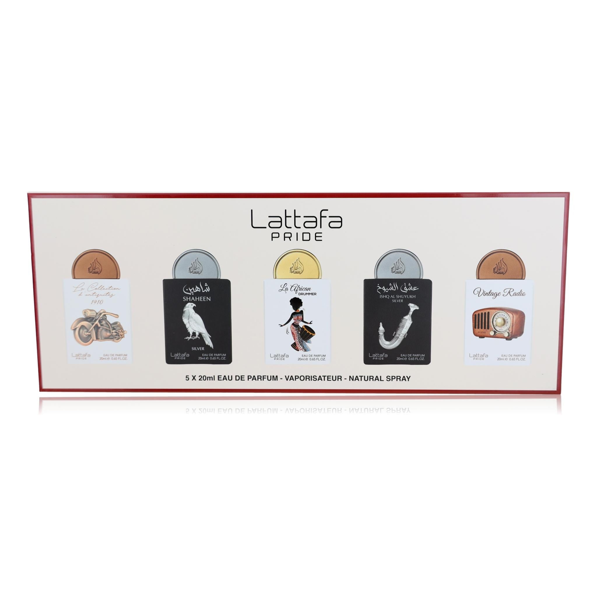 Lattafa Pride Collection No.5 de Lattafa, Set de 5 Miniaturas Unisex
